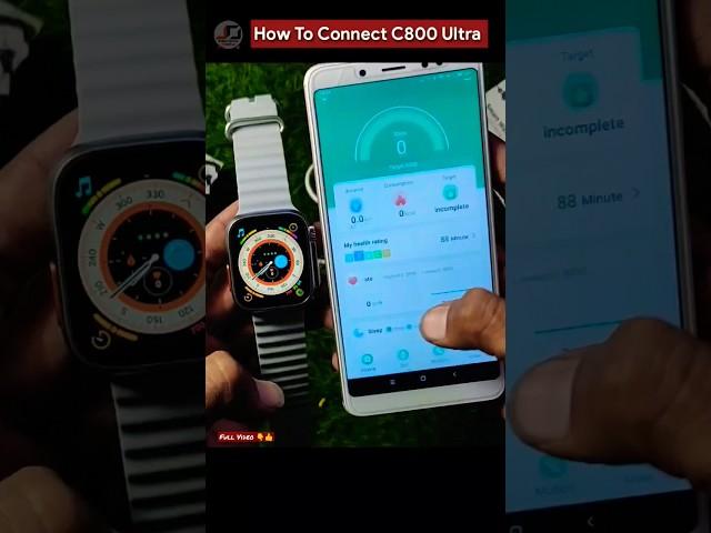 How To Connect C800 Ultra Watch #shorts #smartwatch #ultra