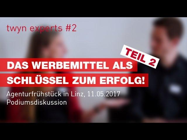 Das Werbemittel als Schlüssel zum Erfolg - experts #2 (Teil 2)