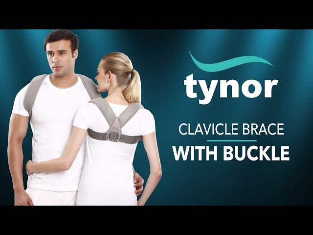 How to wear Tynor Clavicle Brace with buckle for immobilization&stability of fractured clavicle