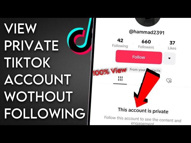 How To View Someone's Private Tiktok Account Without Following