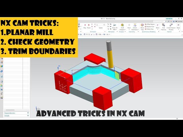 NX CAM|| TRICKS IN NX CAM MILLING|| NX CAM KI ADVANCED TRICKS HINDI MEIN|| SPECIFY CHECK BOUNDRIES