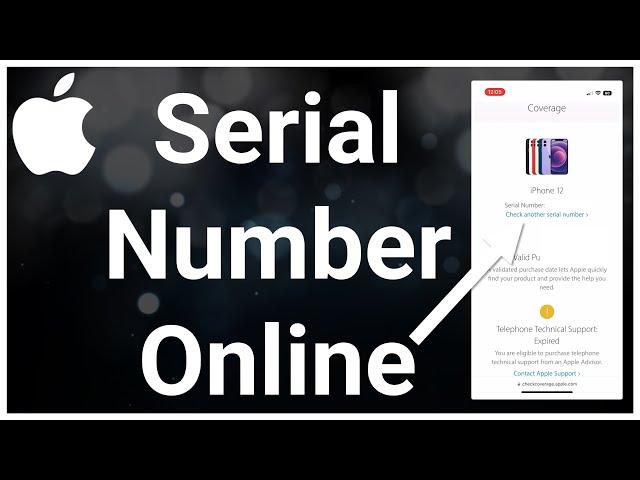 How To Check iPhone Serial Number On Apple Website