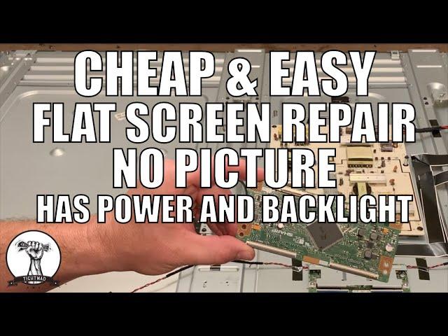 Fix A Flat Screen TV With No Picture - Vizio Has Sound and Backlights But No Picture - T Con Board