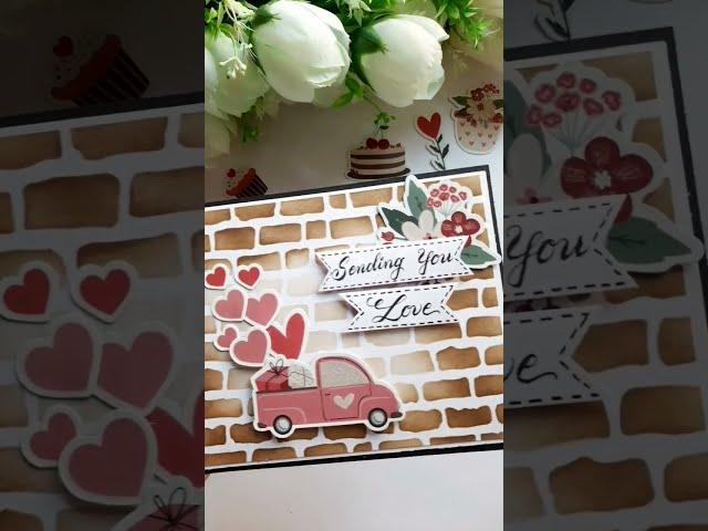 DIY LOVE CARD #diy #papercraft #diycrafts #ytshorts #handmadecards #shorts #valentinesday #handmade