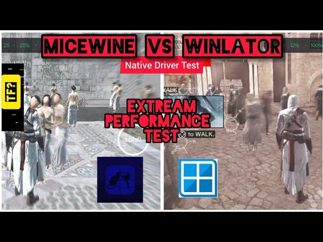 MiceWine VS Winlator - Gameplay & Extreme Performance Test [BEST WINDOWS EMULATOR ON ANDROID?]