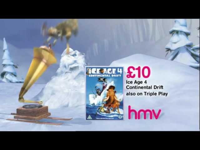 Ice Age 4 Continental Drift: Scrat & Gramophone hmv Christmas Advert