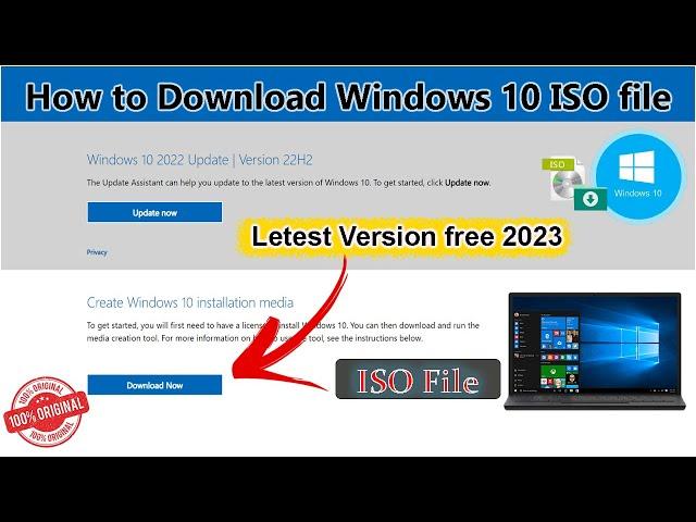 How to Download Original ISO File of Windows 10 || How to Get Original ISO File of Windows 10.