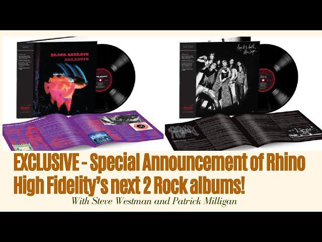 Audiophile Roundtable: EXCLUSIVE - A Special Announcement of Rhino High Fi's next 2 ROCK releases!