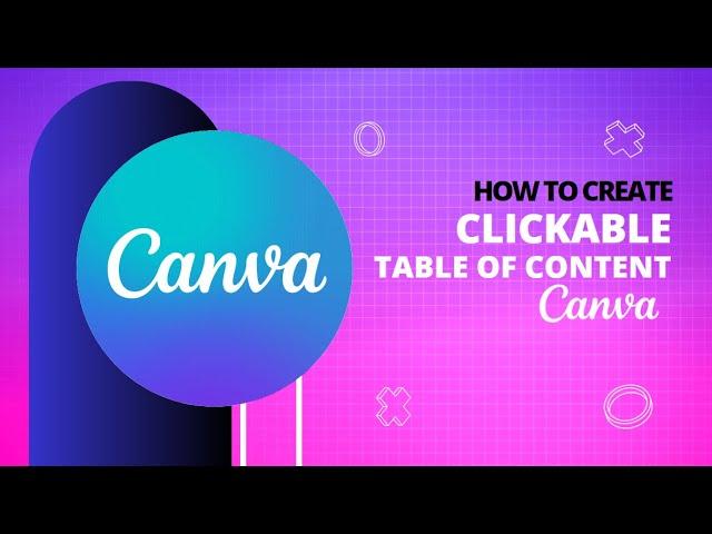 Create Clickable Table of Content in Canva