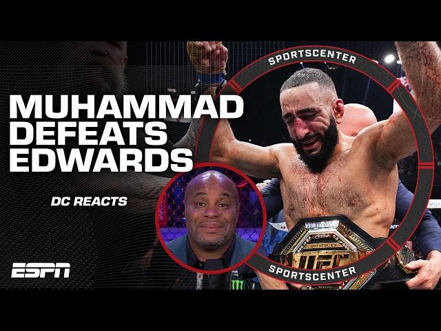 Daniel Cormier reacts to Belal Muhammad defeating Leon Edwards for the welterweight title at #UFC304