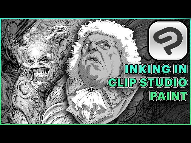 Inking Pencils in Clip Studio Paint- Digital Inking Tricks and First Impressions of CSP