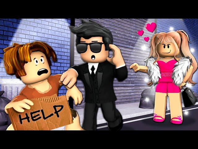 BILLIONAIRE Falls in Love with POOR BOY?! (Roblox Movie)