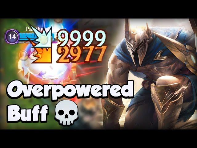 Buffed Pantheon is Broken? (Pentakill Bonus) - Build & Runes - Wild Rift Gameplay