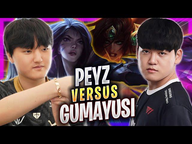 GUMAYUSI vs PEYZ! - T1 Gumayusi Plays Sivir ADC vs GEN Peyz Kai'sa! | Season 2023