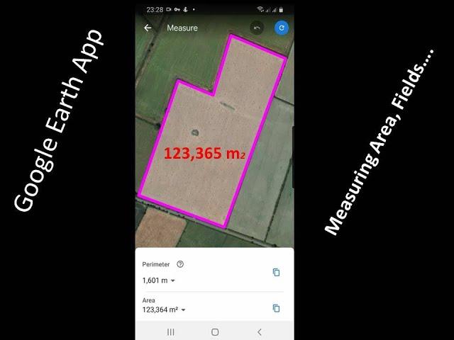 How to measure land area by mobile on Google Earth App