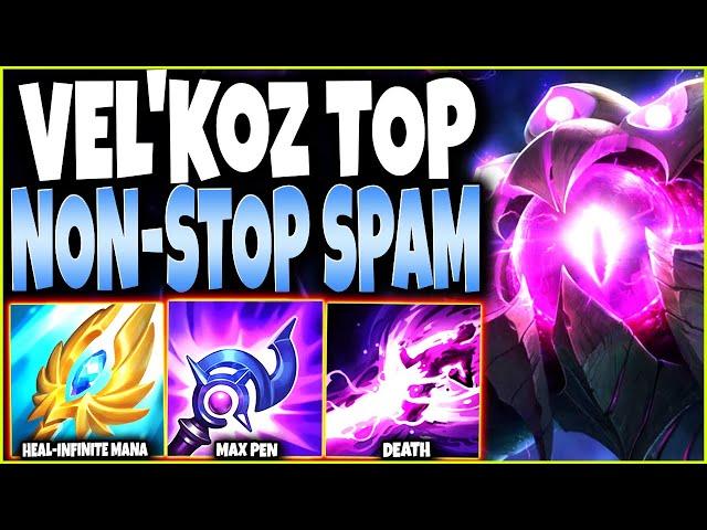 Vel'Koz Top A Never ENDING SPAM of Skills till they all get DELETED  LoL Top Vel Koz s12 Gameplay