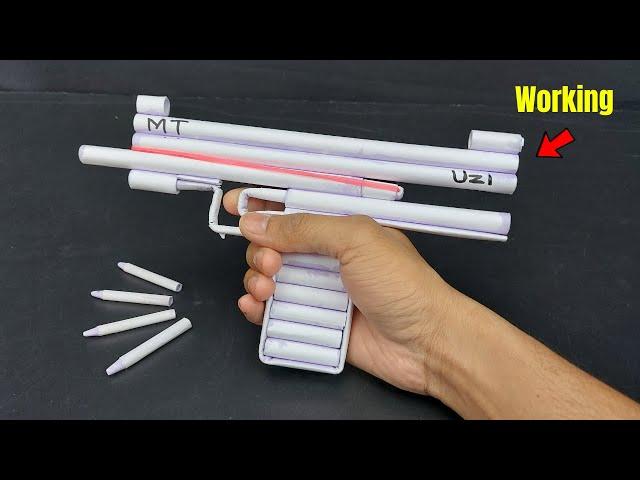 Most Powerful Paper Gun UZI That Shoots Paper Bullets | Free Fire Paper  Gun UZI | Paper Gun |How to