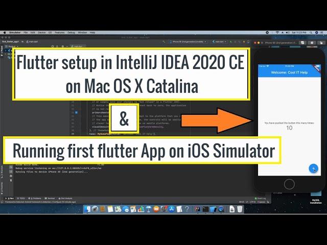 Flutter Installation in IntelliJ IDEA 2020 CE on Mac OS X Catalina