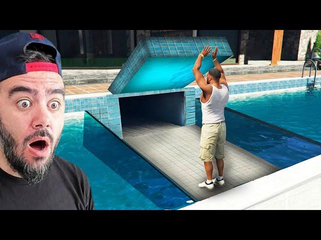 FRANKLININ HAVUZUNDA GIZLI DELIK BULDUM - GTA 5 MODS