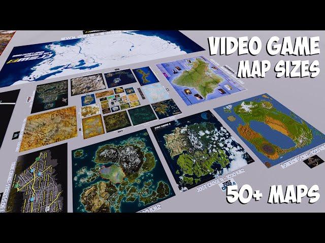 VIDEO GAME Maps Size Comparison