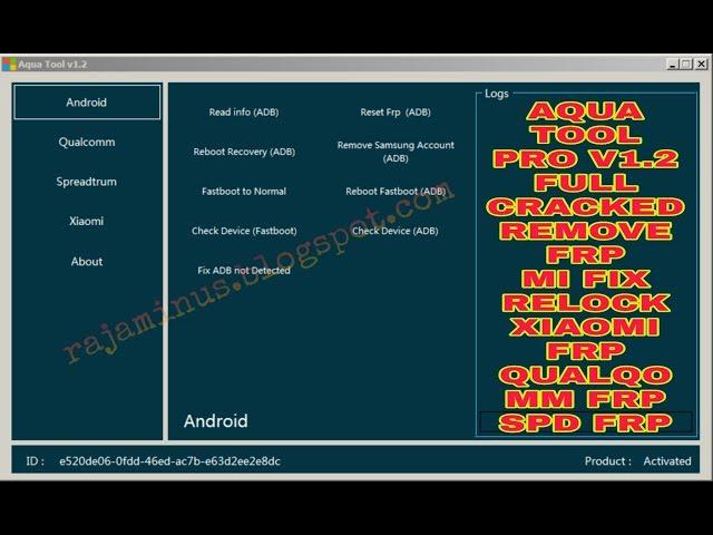 AQUA TOOL PRO V1.2 FULL CRACKED BYPASS FRP ONE CLICK