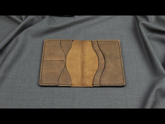 Обложка на паспорт из кожи своими руками + выкройка / Leather passport cover DIY + pattern