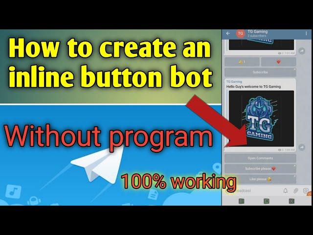 HOW TO CREATE TELEGRAM INLINE BUTTON BOT WITHOUT PROGRAM | TELEGRAM BOT TUTORIAL | TG Gamings