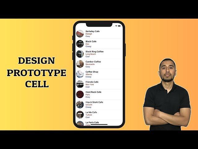 Swift 4: How to design prototype cell?