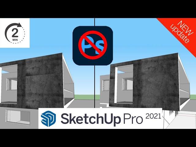 How To Make Seamless Textures  in SketchUP in 2021