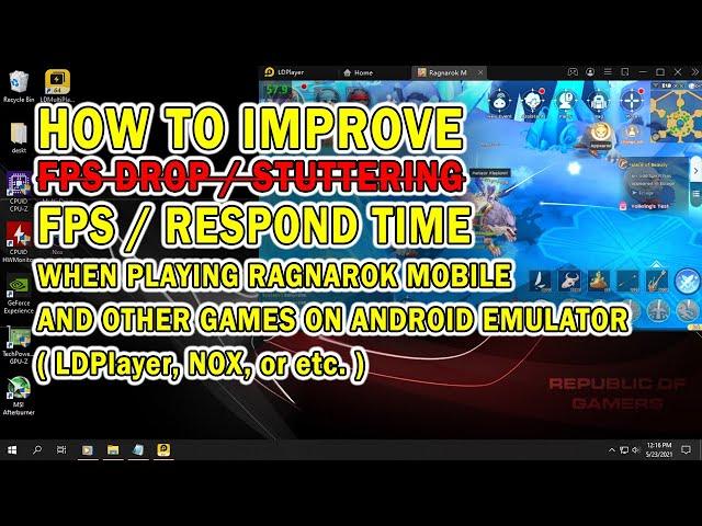 Fix FPS Drop/Stuttering when Play Ragnarok Mobile and Other Games on Android Emulator