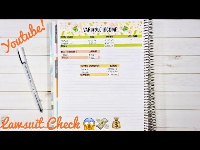 Variable Income Budget | Youtube + Work