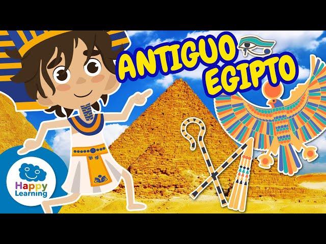 Historia del ANTIGUO EGIPTO para Niños | Descubre Faraones, Pirámides y Momias @HappyLearningES