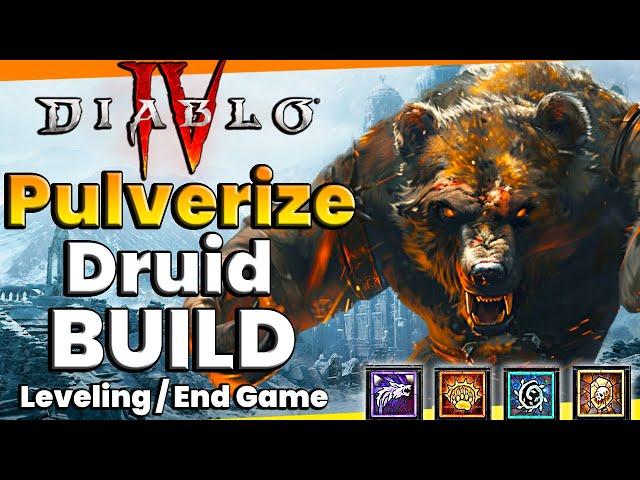 Diablo 4: Unleash The Power Of The Pulverize Druid Build Guide Season 4