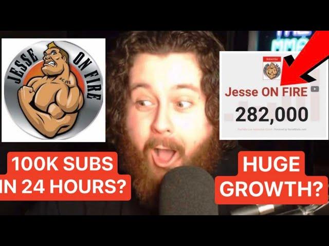 THE MMA GURU REACTS TO JESSE ON FIRE’S MASSIVE GROWTH IN VIEWS? 100K SUBSCRIBERS IN 24 HOURS?