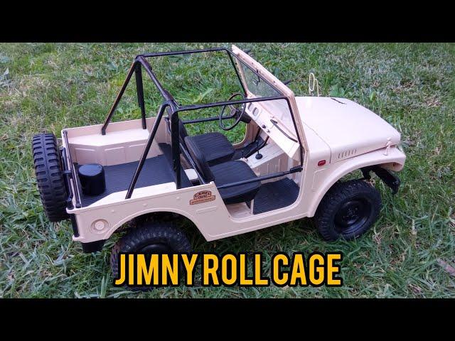 Simple and cheap roll cage for 1/6 scale Jimny by FMS Model.