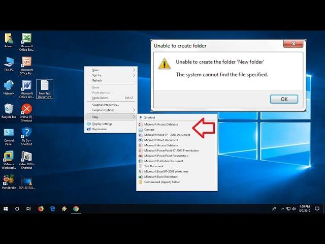 Fix Unable to Create New Folder in Windows 10/8/7 (New Folder Missing)