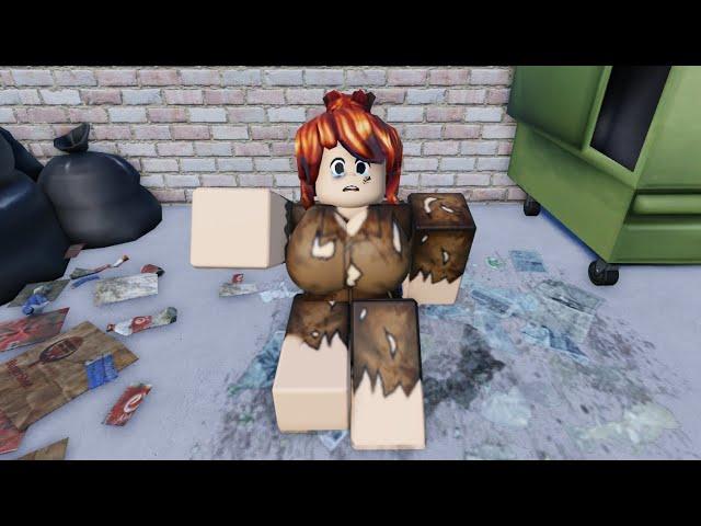 R63 Poor Bacon Girl Sad Story | Roblox Animation