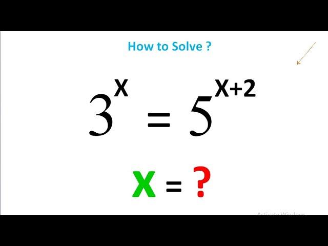 How To Solve An Exponential Equation Using Many Bases? (@Alamaths )