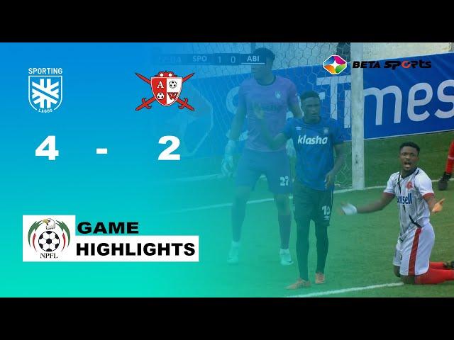 Cracker at Onikan! | Sporting Lagos 4-2 Abia Warriors | MD 32 NPFL