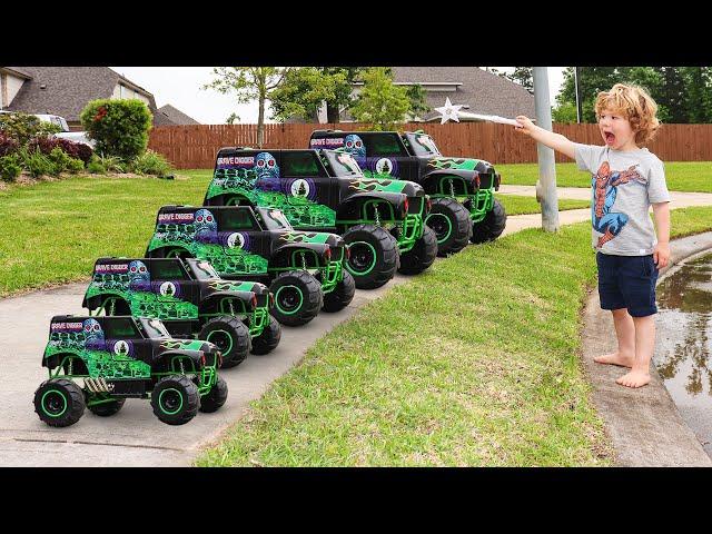 MONSTER TRUCK Power Wheels Crash | Videos for Kids