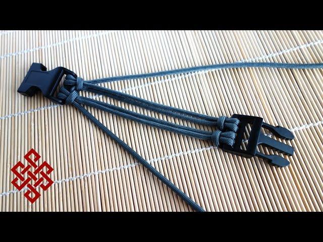How to Make Four Strand Core Double Cow's Hitch Buckle Tutorial