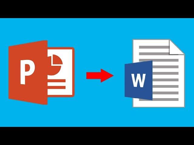 How to Convert PowerPoint PPT Slide to Word File