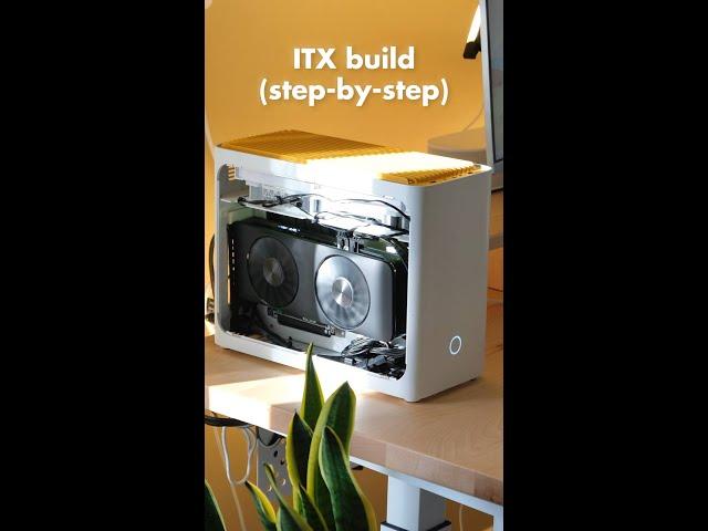 build my PC with me (step-by-step ITX build) #shorts