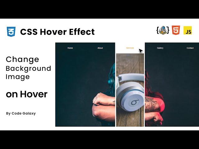 Change Background image on hover using HTML & CSS | CSS Hover Effect