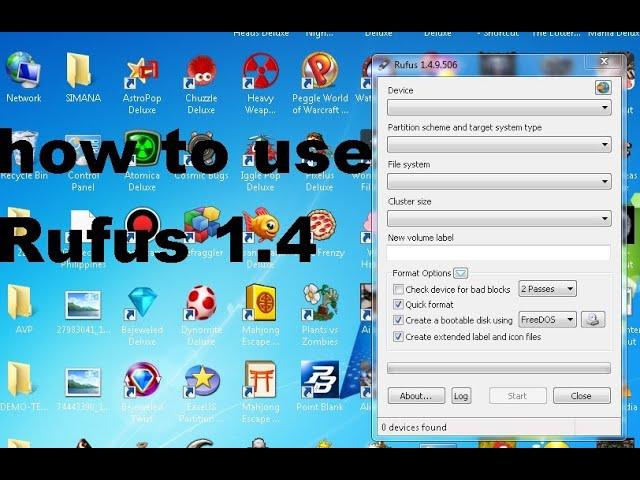 How to create Windows 7 Bootable USB Flash Drive using Rufus 1.4