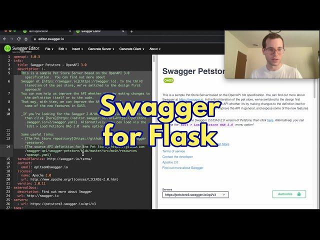 Add Swagger to Flask API project with OpenAPI