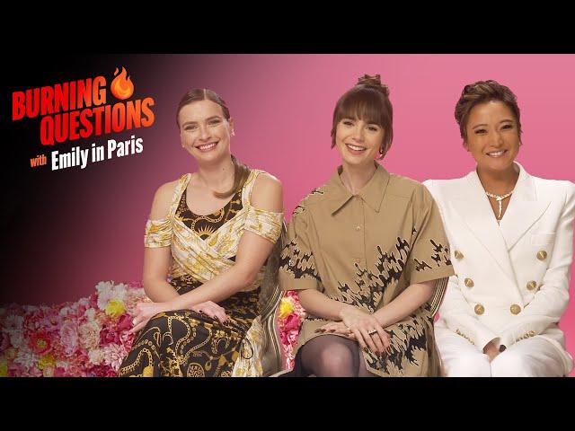 'Emily in Paris' Stars on Priorities, Pastries, and Past Fashion Disasters