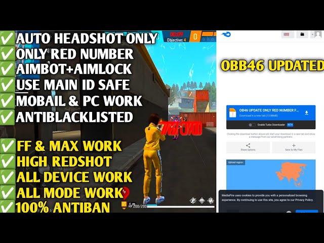 Ob46 update no drag body headshot config file free fire aimbot+aimlock | free fire Max headshot hack