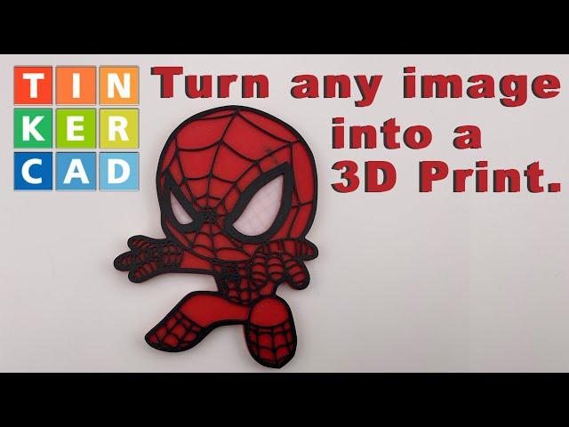 Make a 3D Print Out of Any Outline Image in Tinkercad