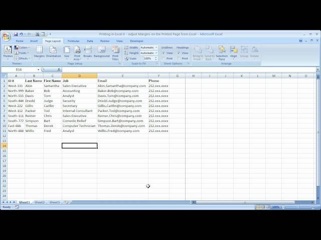 Printing in Excel 6 - Adjust Margins in Excel - Spreadsheets that Will be Printed - Page Setup